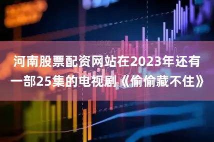 河南股票配资网站在2023年还有一部25集的电视剧《偷偷藏不住》